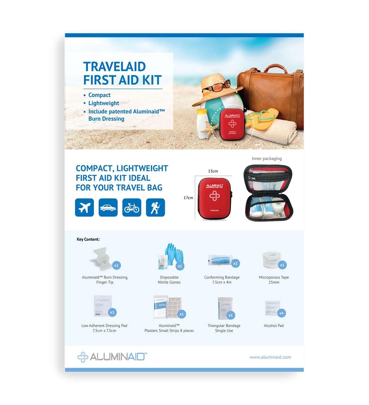 Travel Kit First Aid Poster Design Medical