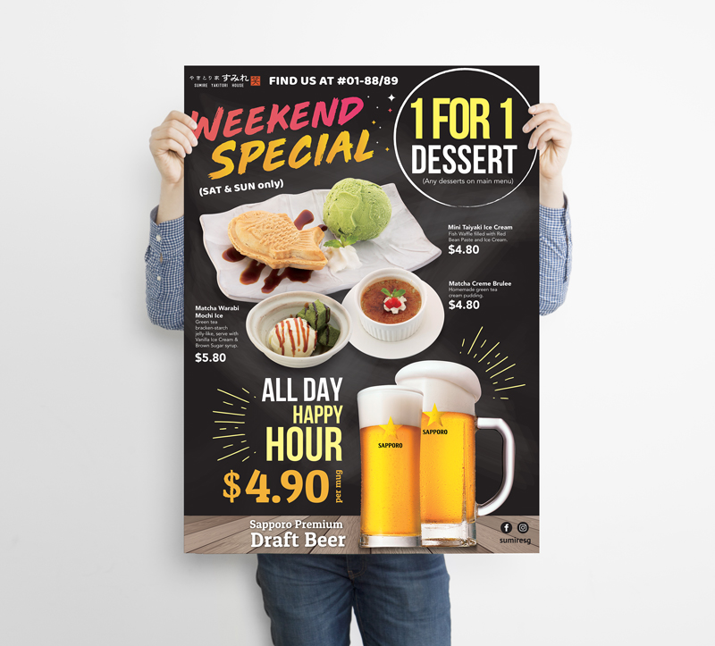 Dessert-beer-promotion-poster-design-singapore