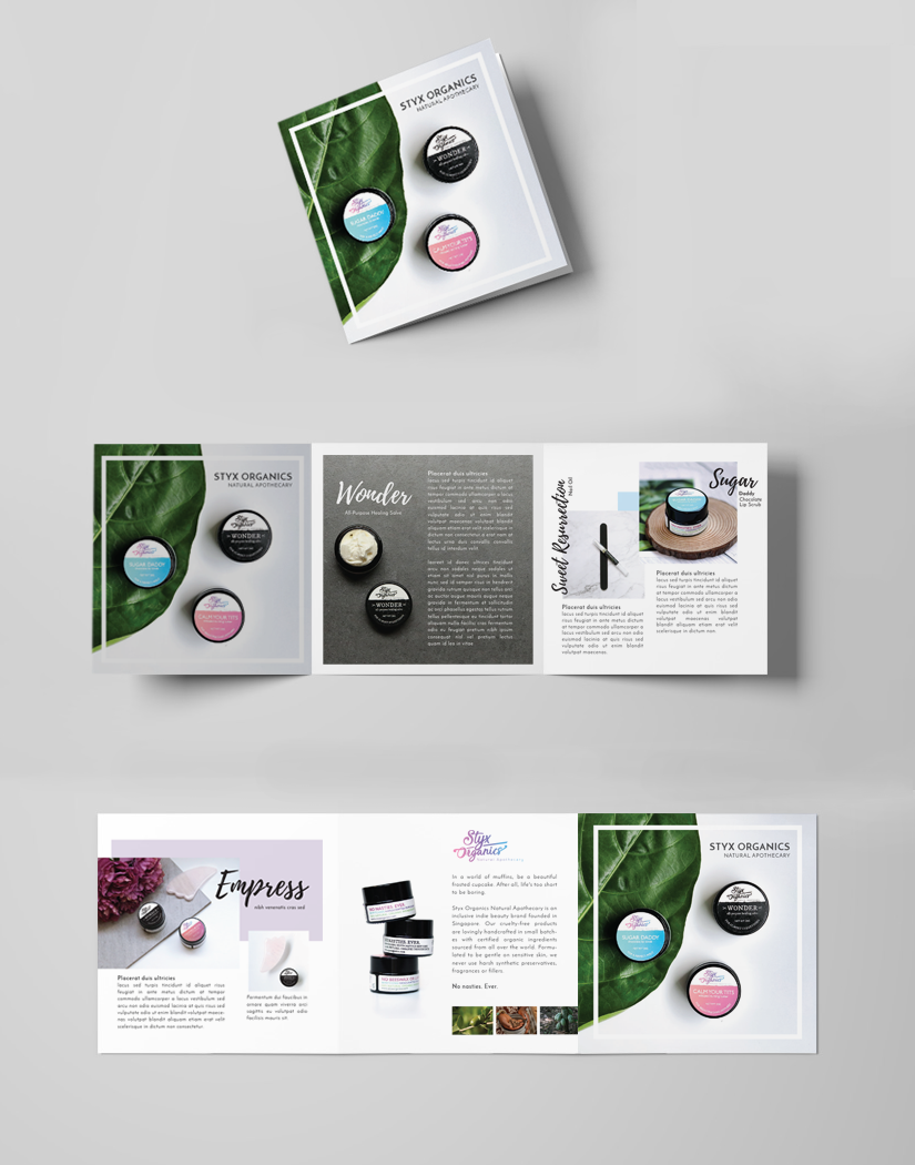 Styx Organic Skin care Brochure Design Singapore